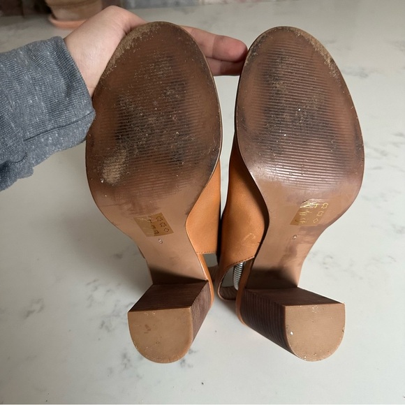 Madewell The Cary Sandal Open Toe Brown Leather Mules Size 9- SH19 - Picture 7 of 11